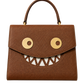 GOOUNIES brown statement bag transparent product cutout