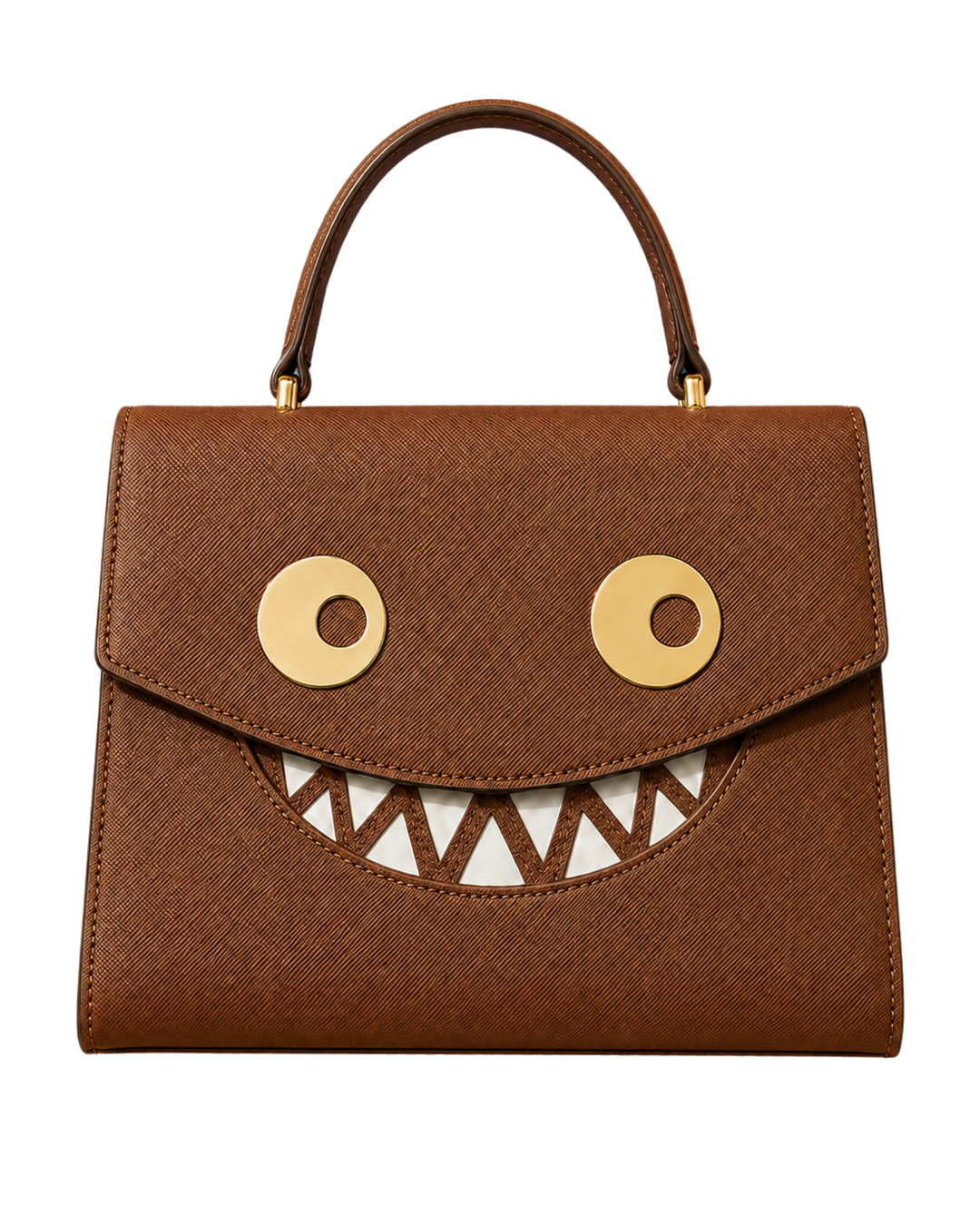 GOOUNIES brown statement bag transparent product cutout