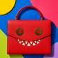 GOOUNIES red statement bag colorful flat lay